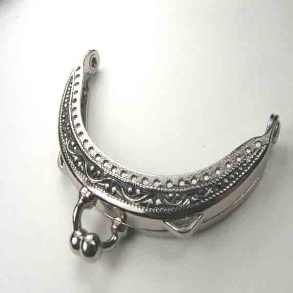 Antique Silver 2 inch Handbag Frame