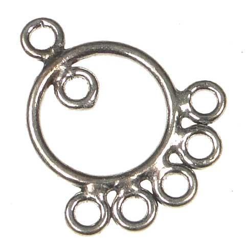 Antique Silver Plate 19x20MM Chandelier Connector