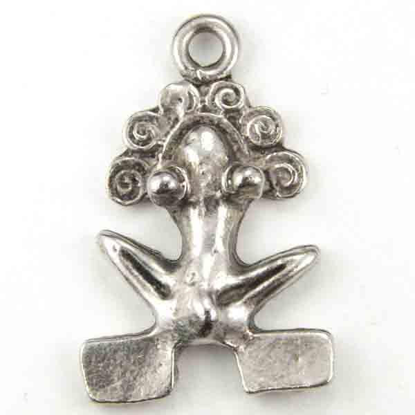 Antique Silver Plate 22x18 Pre Columbian Style Frog