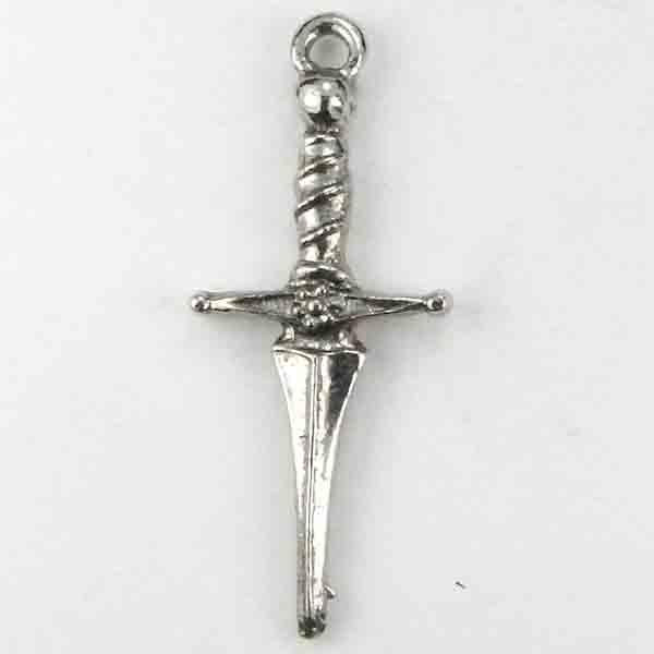 Antique Silver Plate 28x13 Dagger 3-D