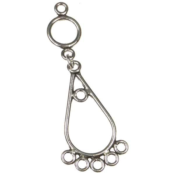 Antique Silver Plate 56x20MM Chandelier Connector