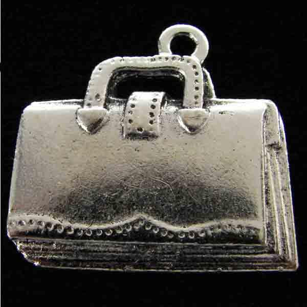 Antique Silverilver 3-D Attache Case