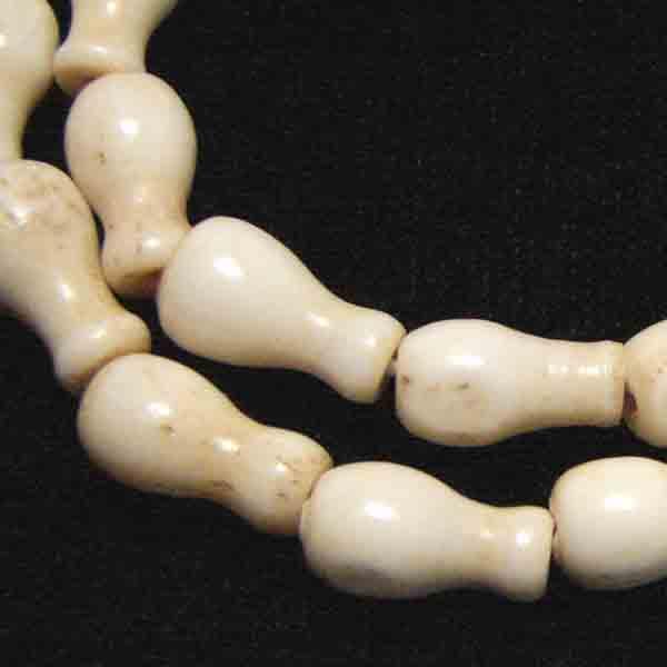 Antique White Bone 13x7MM Gourd