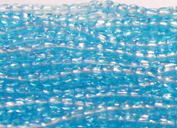 Aqua 12/0 3 Cut Seed Bead