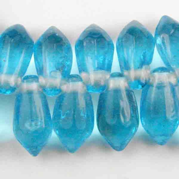 Aqua 12x6MM Faceted Tear Drop
