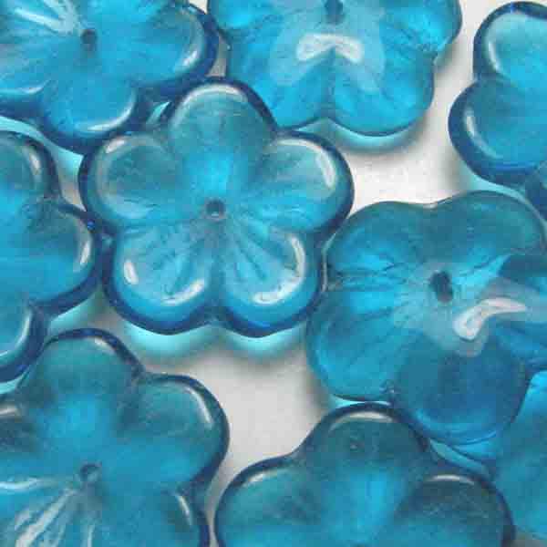 Aqua 20MM Flower Blossom