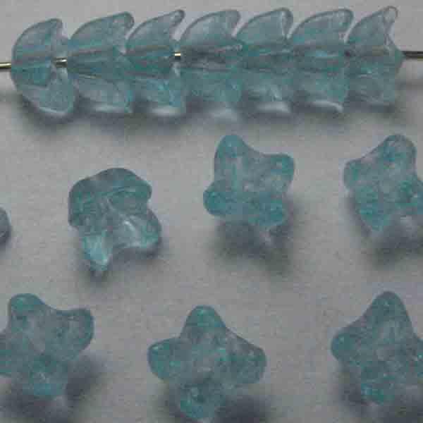 Aqua 5MM 4 Lobe Flower Blossom