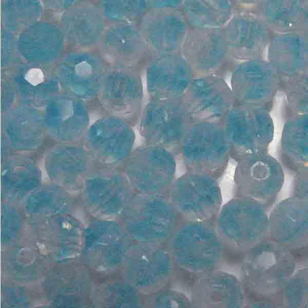 Aqua 6MM White Opal Faceted Ball