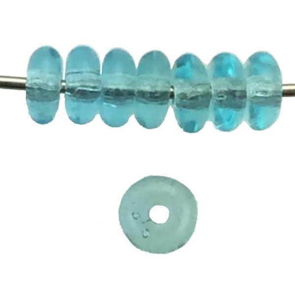 Aqua Belly Rondelle 2x4mm