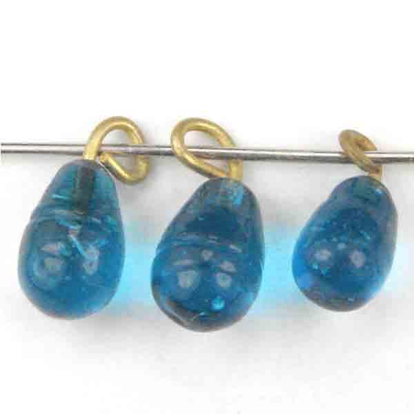 Aqua Dark Tear Wired 9X6MM