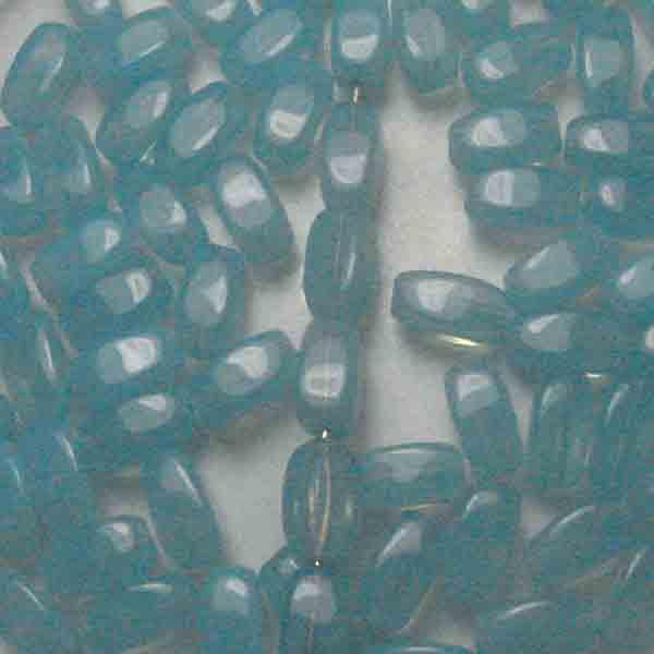 Aqua Opal 4 Sided 7X4MM Oval