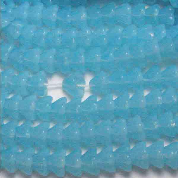 Aqua Opal 6X8MM Flower Blossom