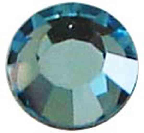 Aqua SS 7 (2MM) Swarovski Flatback Rhinestone Art. 2058