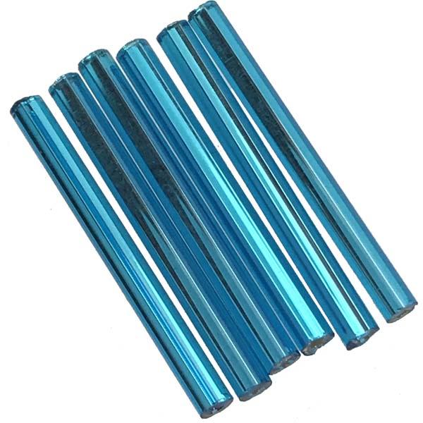 Aqua Silver Lined 25MM Bugle