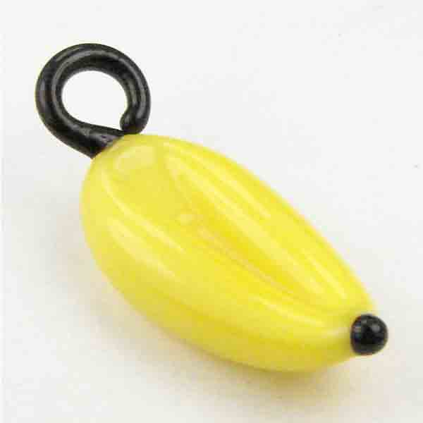 Banana Blown Glass 20x11MM Pendant