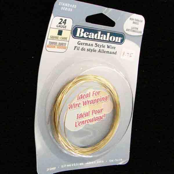 Beadalon Brass 24 Gauge German