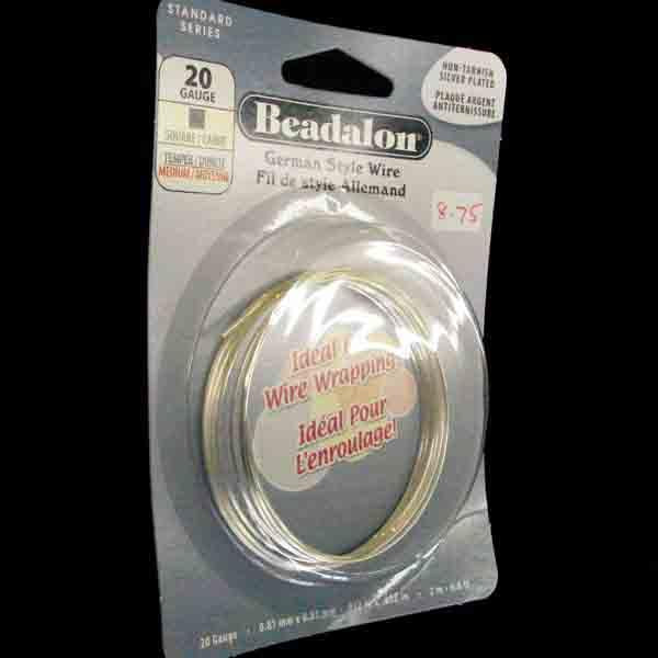 Beadalon Silver Plated 20 Gaug