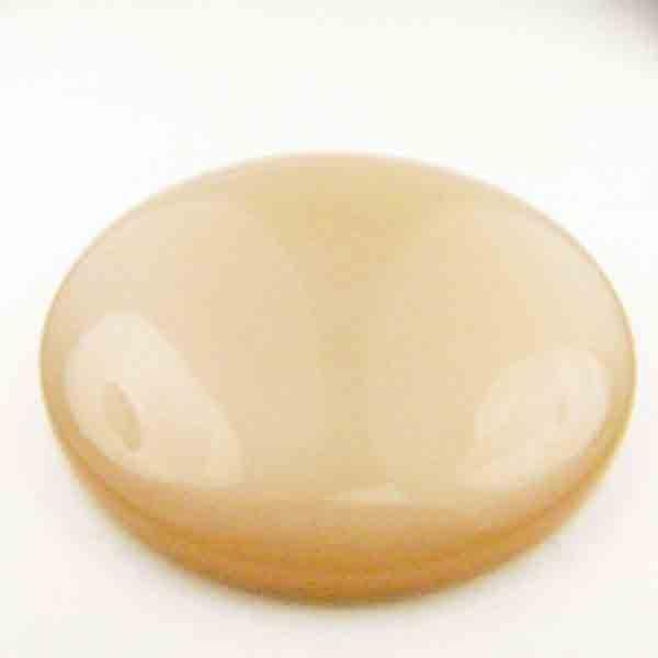 Beige 28MM Pearly Plastic Vintage Cabochon