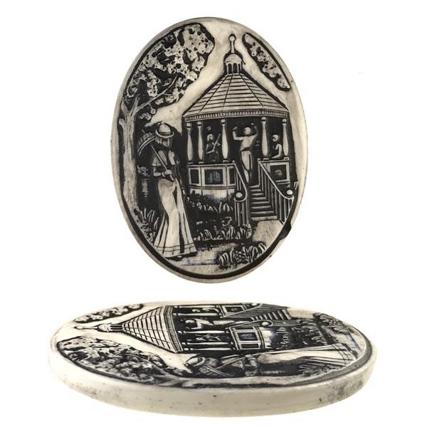 Black/White 40X30MM Gazeebo Cameo