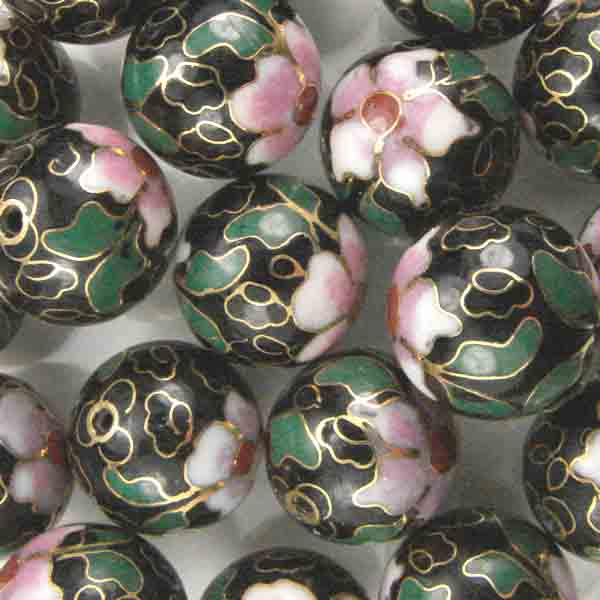 Black 14MM Cloisonne Ball