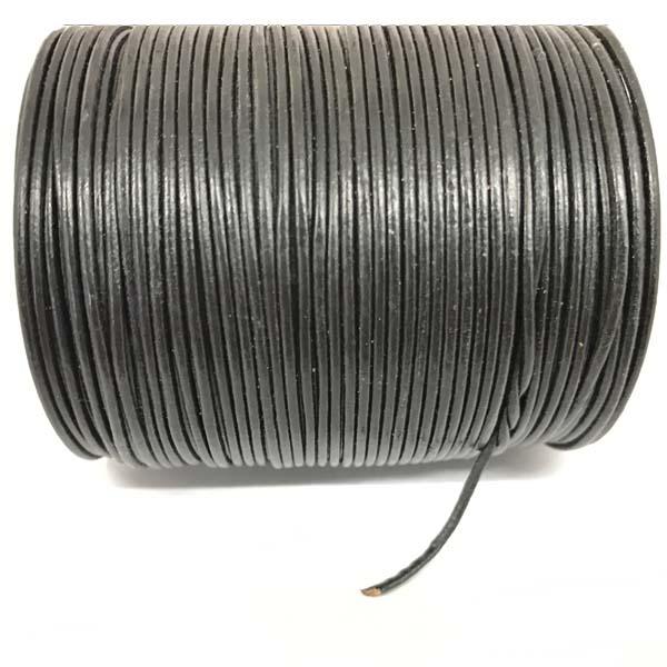Black 1.5MM Leather Cord