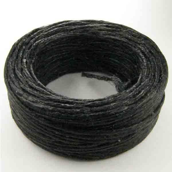 Black 4 Ply Waxed Linen Cord