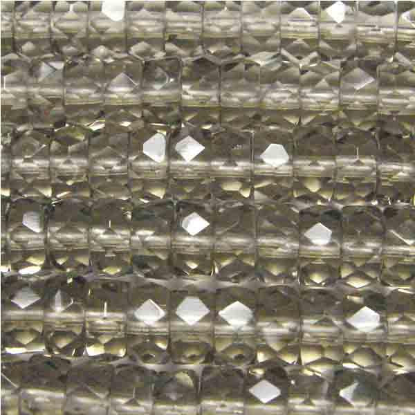 Black Diamond 6MM Disc Rondelle With Fire Polish Edge