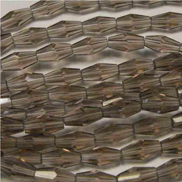 Black Diamond Cut 8x4MM Bicone