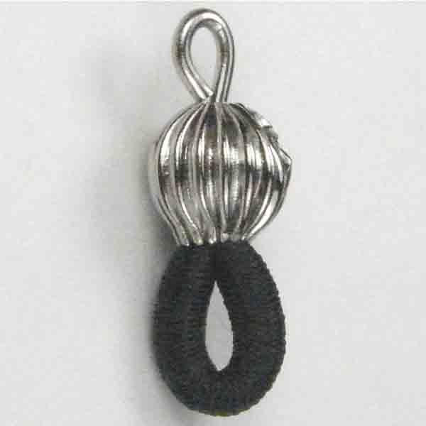 Black Eyeglass Holder With 7MM Silver Plate Ball