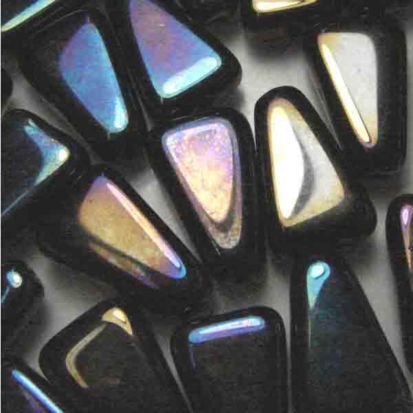 Blue Iris 16x10MM Triangle Bead