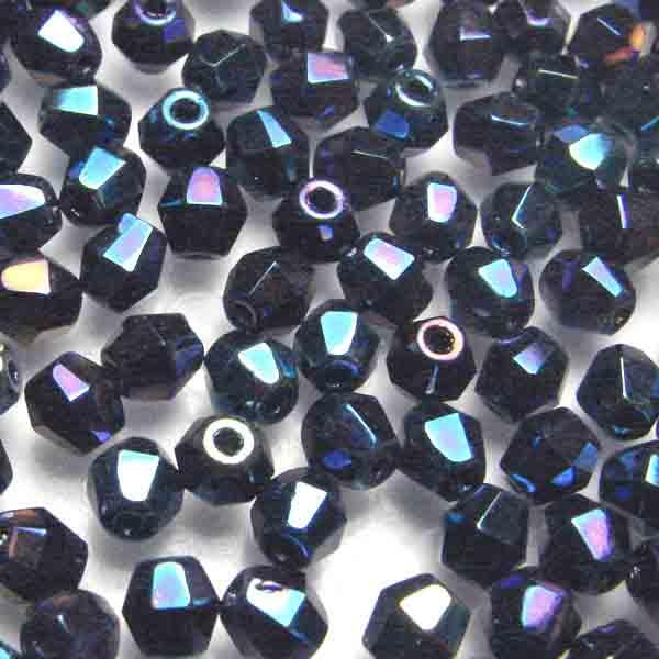 Blue Iris 4MM Fire Polish Bicone