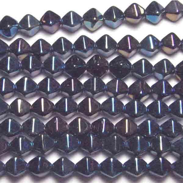 Blue Iris 6MM Square Bicone