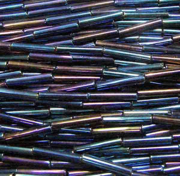 Blue Iris Bugle Size 5 (12MM) Bugle Bead