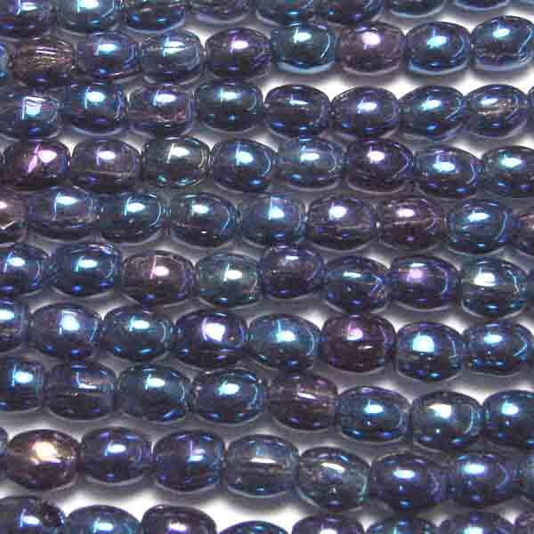 Blue Iris Oval 5x4MM Smooth Ov