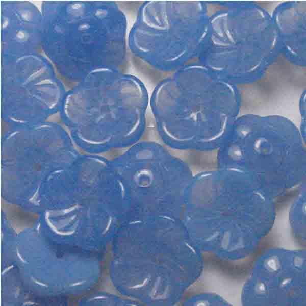 Blue Opal 11.5x4.5MM Flower Blossom