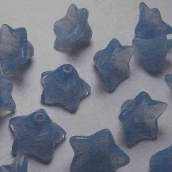 Blue Opal 8x12MM Lilly Flower