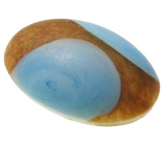 Blue Turquoise/Brown Matte 18X13MM