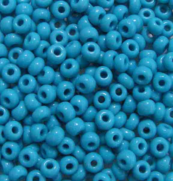 Blue Turquoise 6/0 Seed Bead