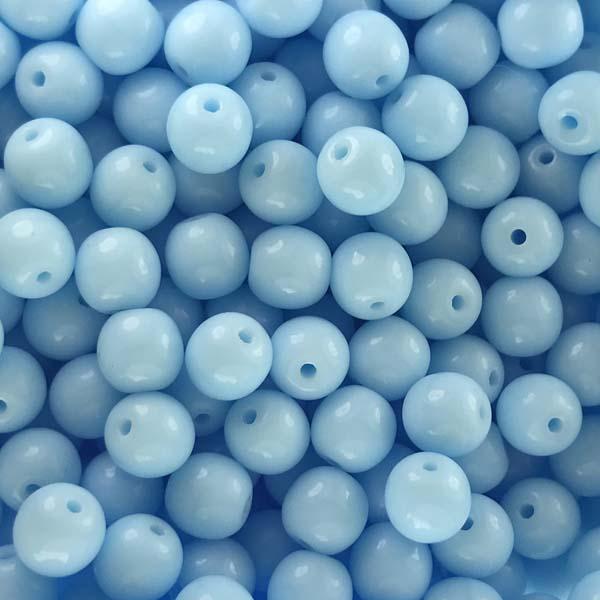Blue Turquoise 6MM Druk Ball
