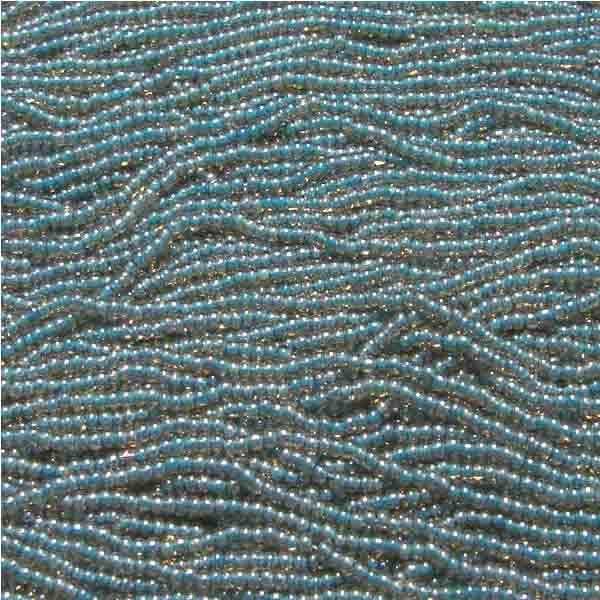 Blue Zicron Lined Topaz 11/0 Seed Bead