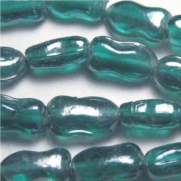 Blue Zircon 12X7MM Fish Bead