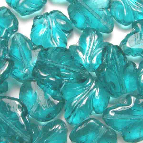 Blue Zircon 15X14MM Leaf