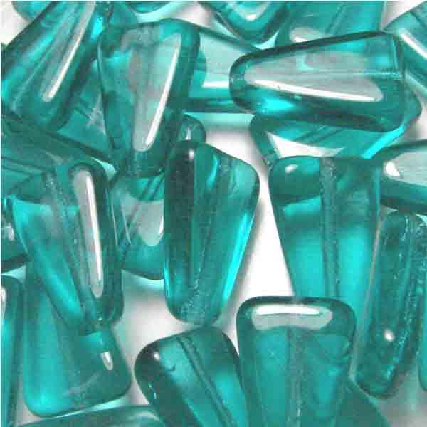 Blue Zircon 16x10MM Triangle Bead