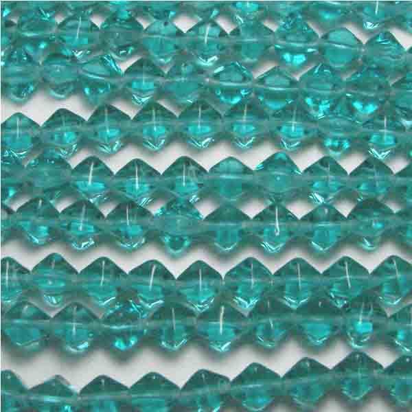 Blue Zircon 6MM Square Bicone