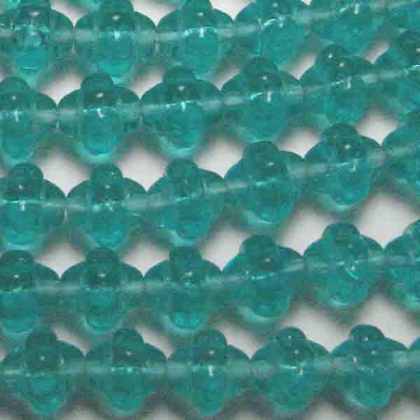 Blue Zircon 7MM Beaded Lantern Oval