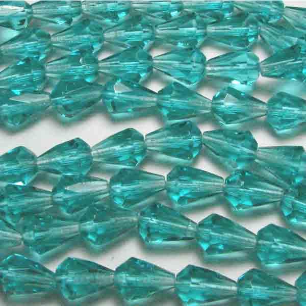 Blue Zircon Fire Polish Tear 10x7MM