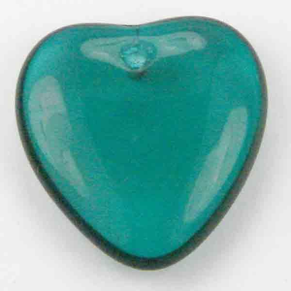 Blue Zircon Heart 10MM Pendant