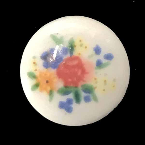 Bouquet On White 10MM Cabochon