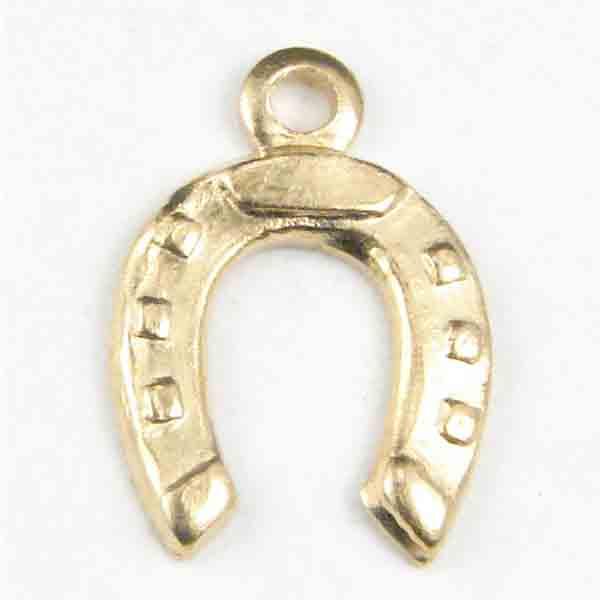 Brass 10MM Horseshoe Stamping