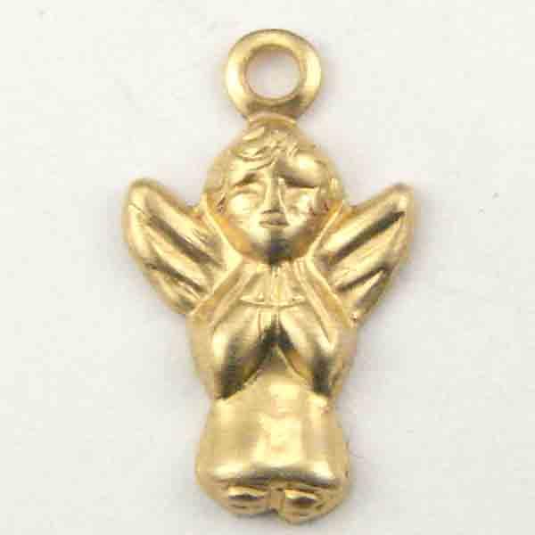 Brass 10x8MM Kneeling Angel Stamping